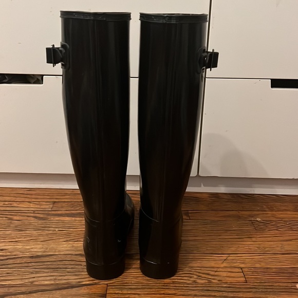 Hunter woman’s black rain boots - Picture 3 of 7